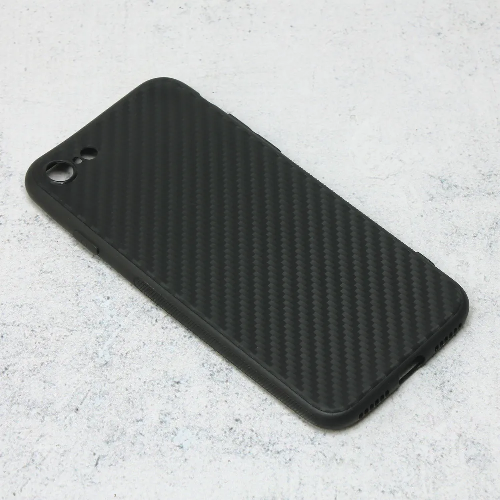 Maska za iPhone 7/8/SE 2020/2022 Carbon fiber crna