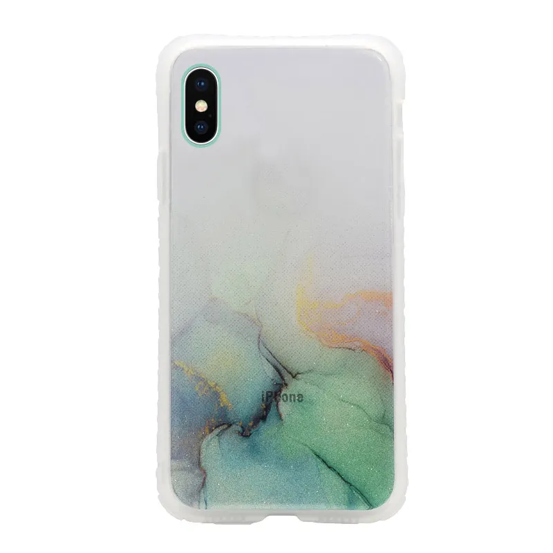 Maska za iPhone X/ XS Water Spark transparent tirkiz