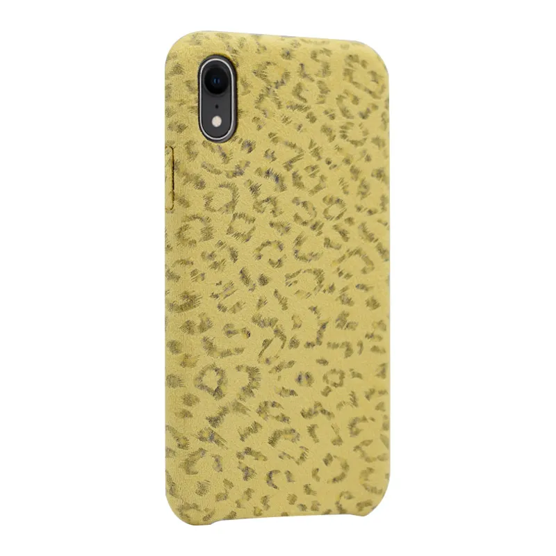 Maska za iPhone XR žuta Leopard