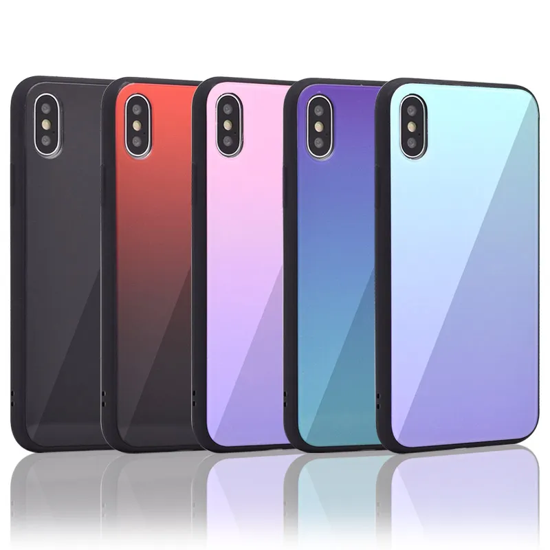 Maska za iPhone XS Max plava Glass Mirror
