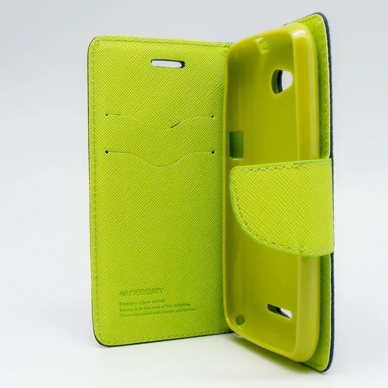 Maska za LG G3 na preklop Mercury tamno plava-zelena