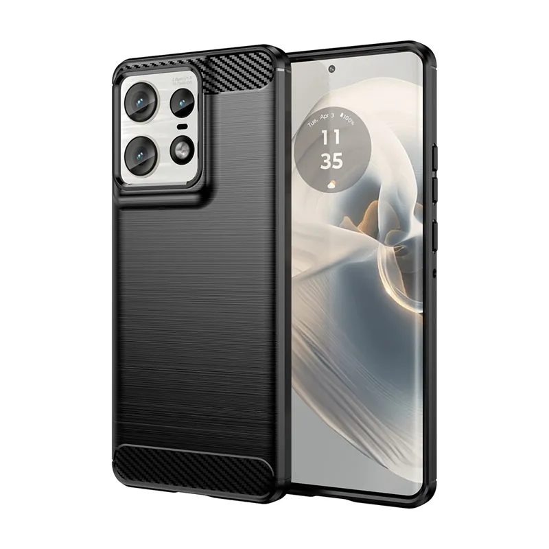 Maska za Motorola Edge 50 Pro Silicone Defender crna