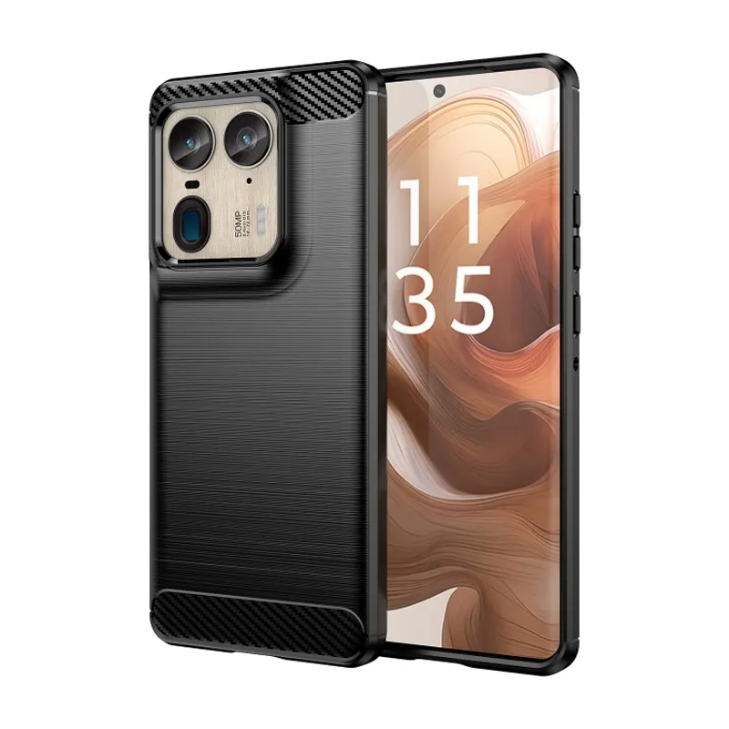 Maska za Motorola Edge 50 Ultra Silicone Defender crna