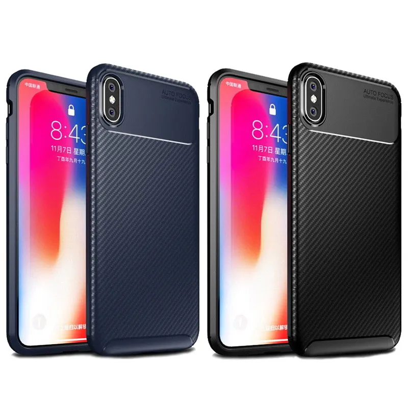 Maska za Nokia 61 Plus/ X6 crna Carbon Defender