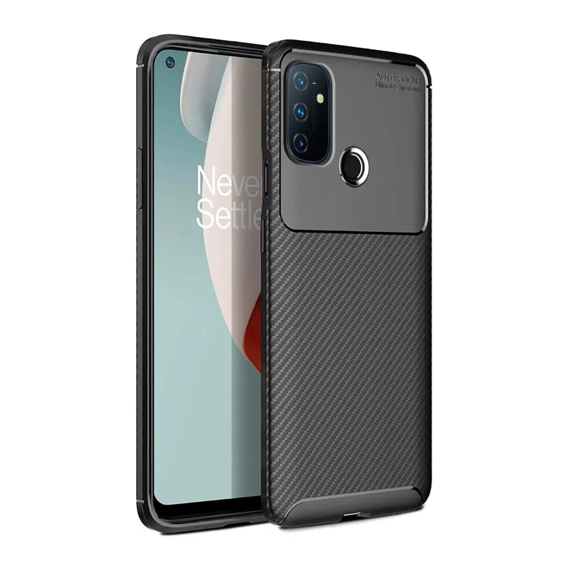 Maska za OnePlus Nord N100 Carbon Defender crna