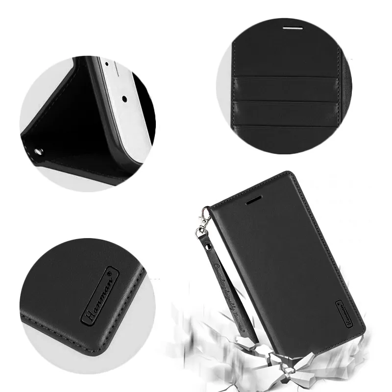 Maska za Realme C33 4G na preklop Hanman Minor crna