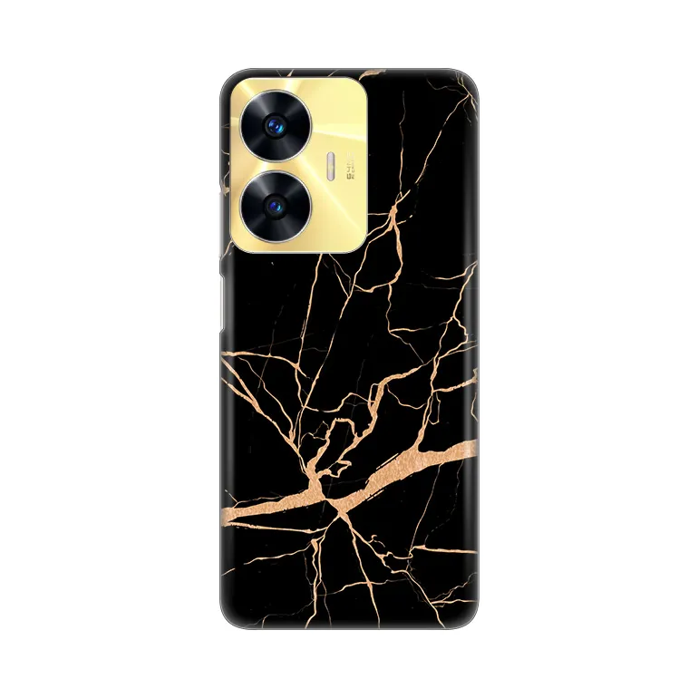 Maska za Realme C55 All Black Silikonska Print