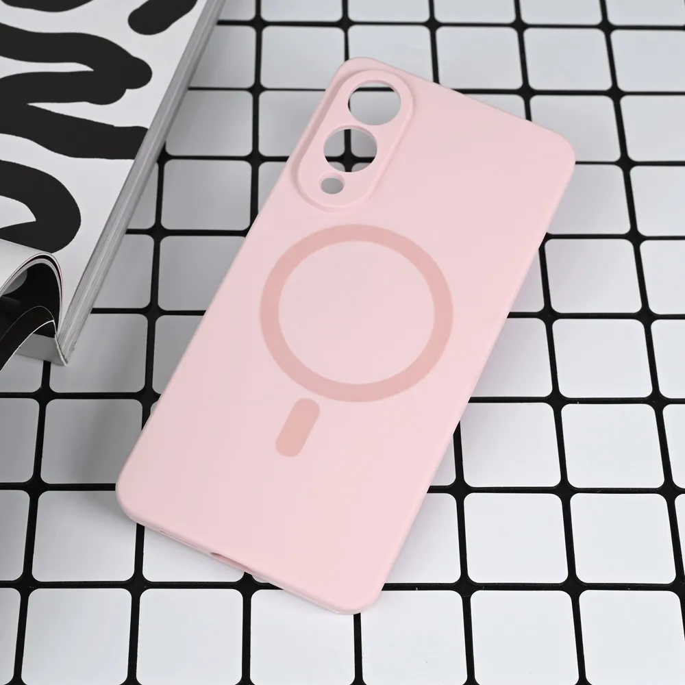 Maska za S25 Edge Magsafe Pure color za Samsung S937B Galaxy roze