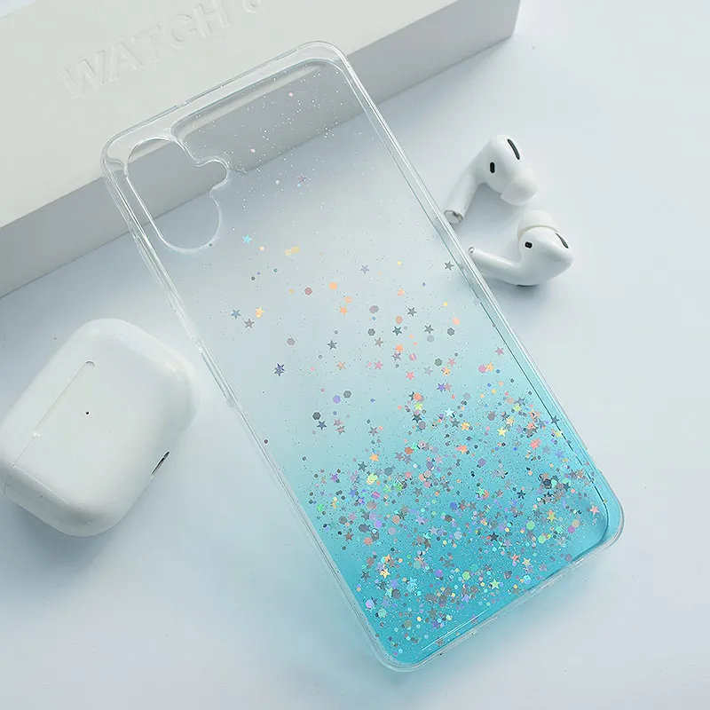 Maska za Samsung A06/ A065F tirkiz Stardust