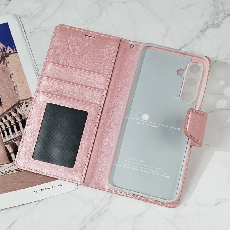 Maska za Samsung A16 5G/ A166B na preklop Hanman Mill roze