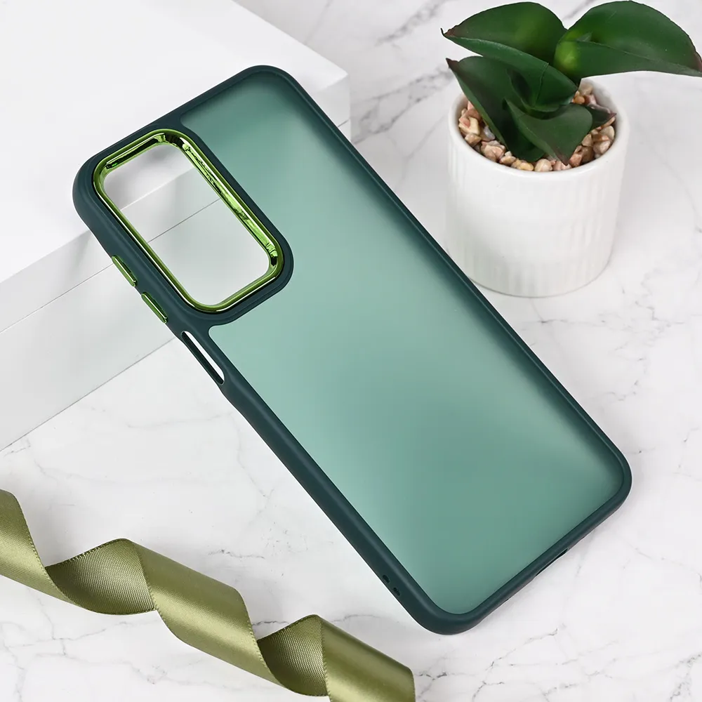 Maska za Samsung A175 Galaxy A17 Shining Camera tamno zelena