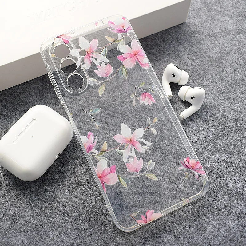 Maska za Samsung A26 5G/ A266B Nanobit Print Pink Mangolia Flowers