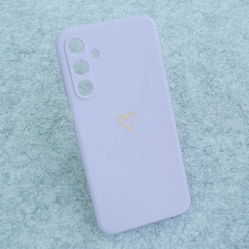 Maska za Samsung A36 5G/ A366B/ A56 5G/ A566B Golden Heartbeat ljubičasta