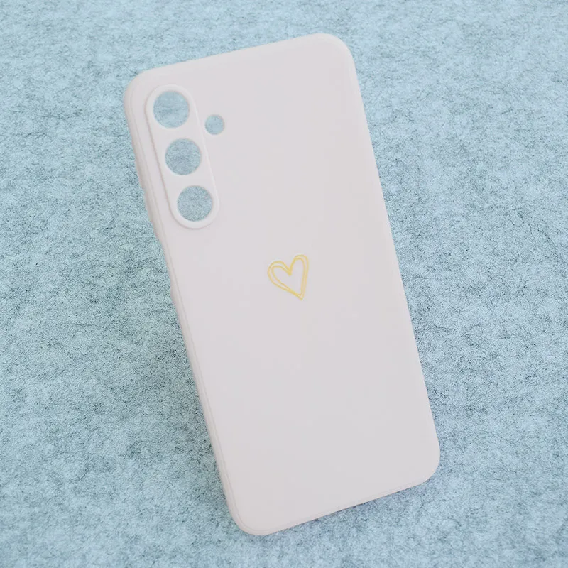 Maska za Samsung A36 5G/ A366B/ A56 5G/ A566B Golden Heartbeat roze