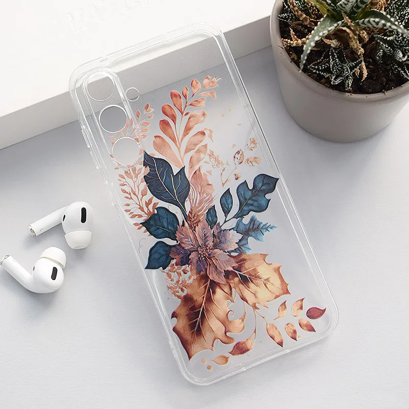 Maska za Samsung A55 5G/ A556B Golden Flower Nanobit Print