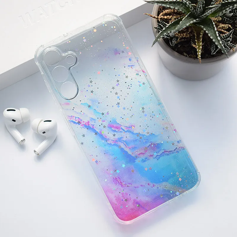 Maska za Samsung A55 5G/ A556B ljubicasto Fluid Color plava