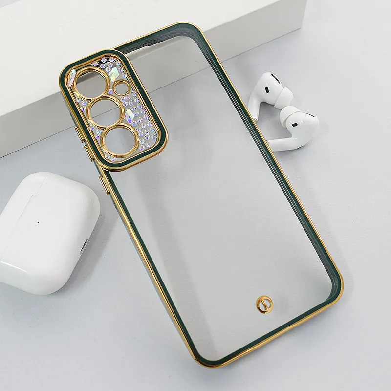 Maska za Samsung A55 5G/ A556B Luxury Crystal Clear zelena