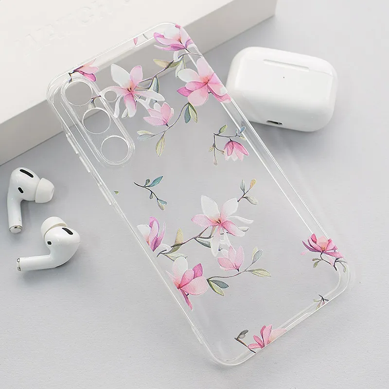 Maska za Samsung A55 5G/ A556B Nanobit Print Pink Mangolia Flowers