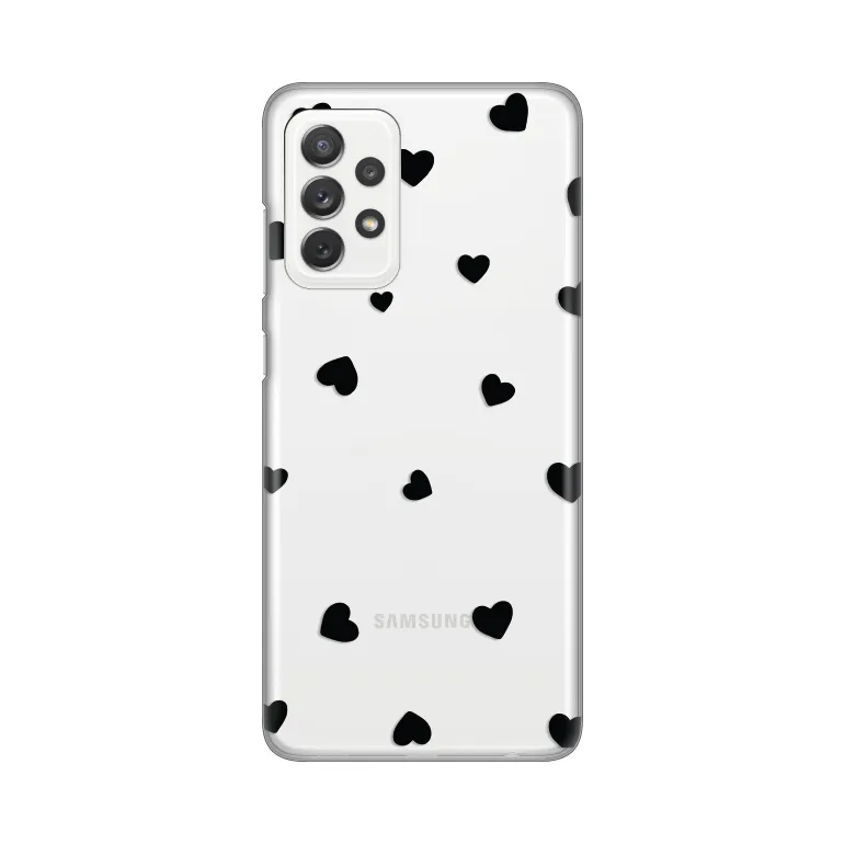 Maska za Samsung A73 5G Hearts Silikonska Print Skin