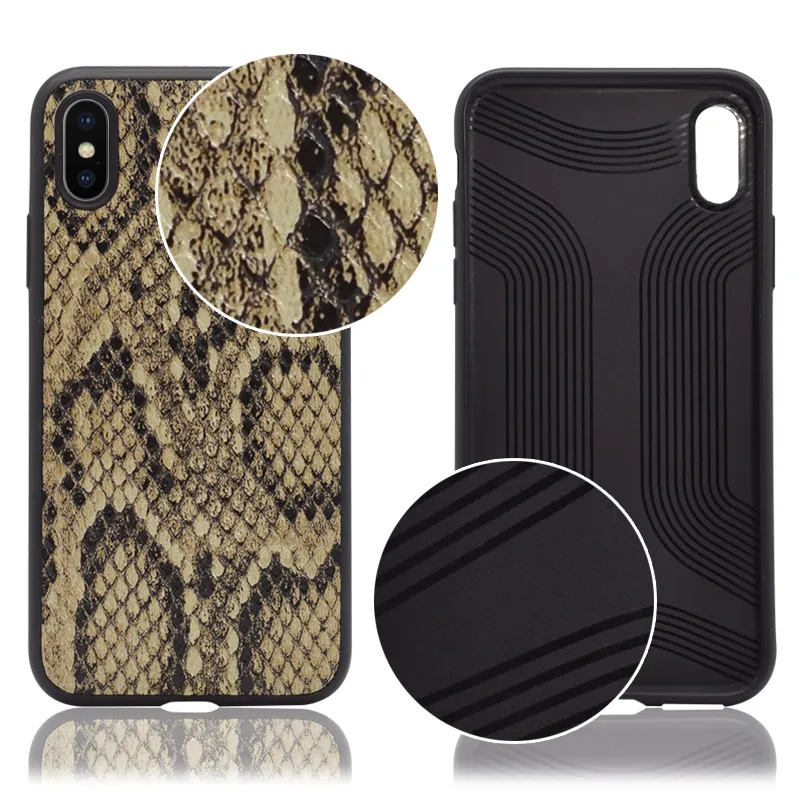 Maska za Samsung A80/ A805F Snake leather crna