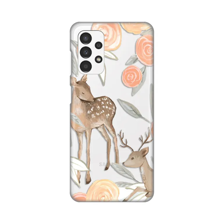 Maska za Samsung Galaxy A13 4G Flower Deer Silikonska Print Skin