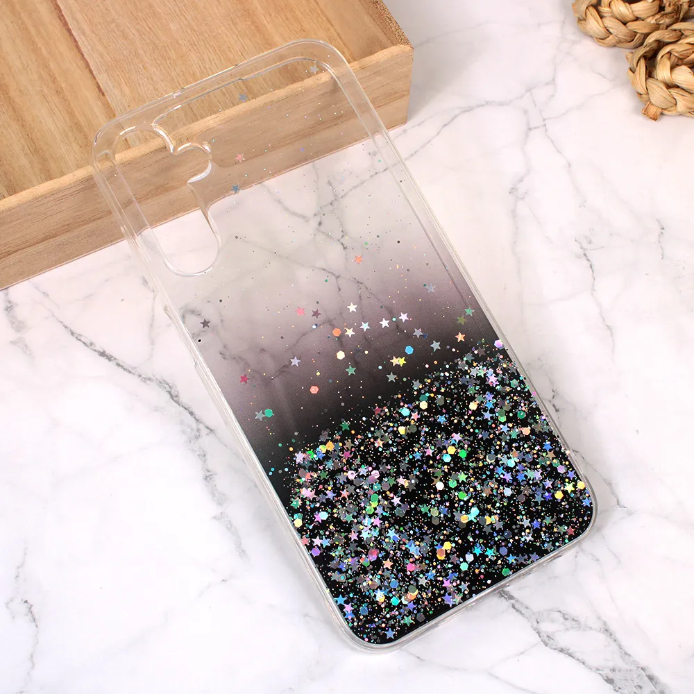 Maska za Samsung Galaxy A15 5G Silikonska Glitter crna