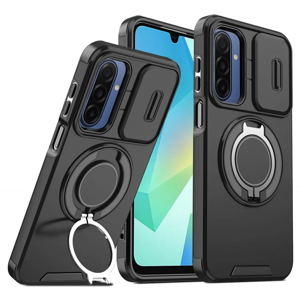 Maska za Samsung A175F Galaxy A17 crna CamShield Ring stand