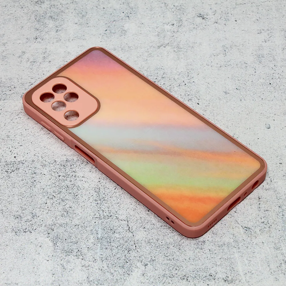 Maska za Samsung Galaxy A22 4G Candy Marble roze