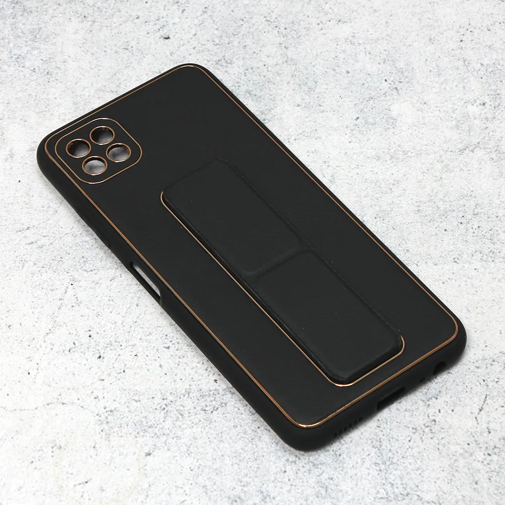 Maska za Samsung Galaxy A22 5G Leather Armor crna