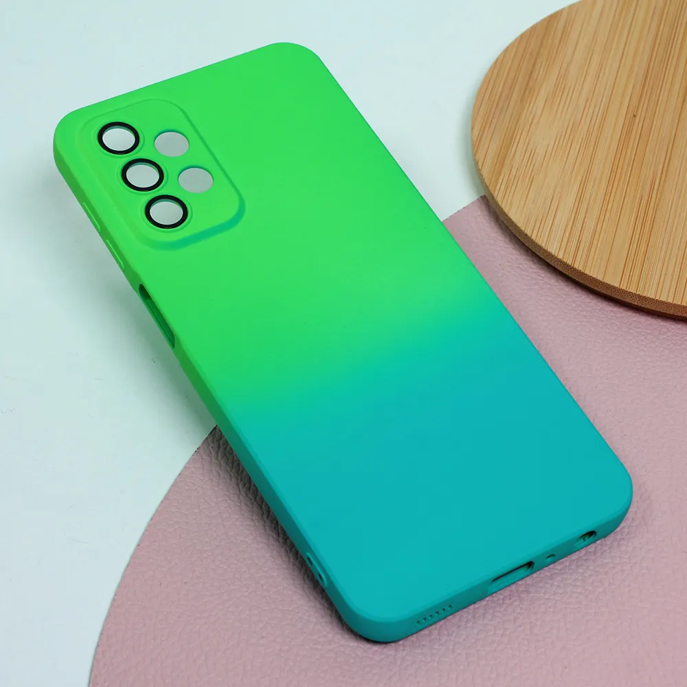 Maska za Samsung Galaxy A23 4G/5G zeleno Rainbow Spring svetlo plava