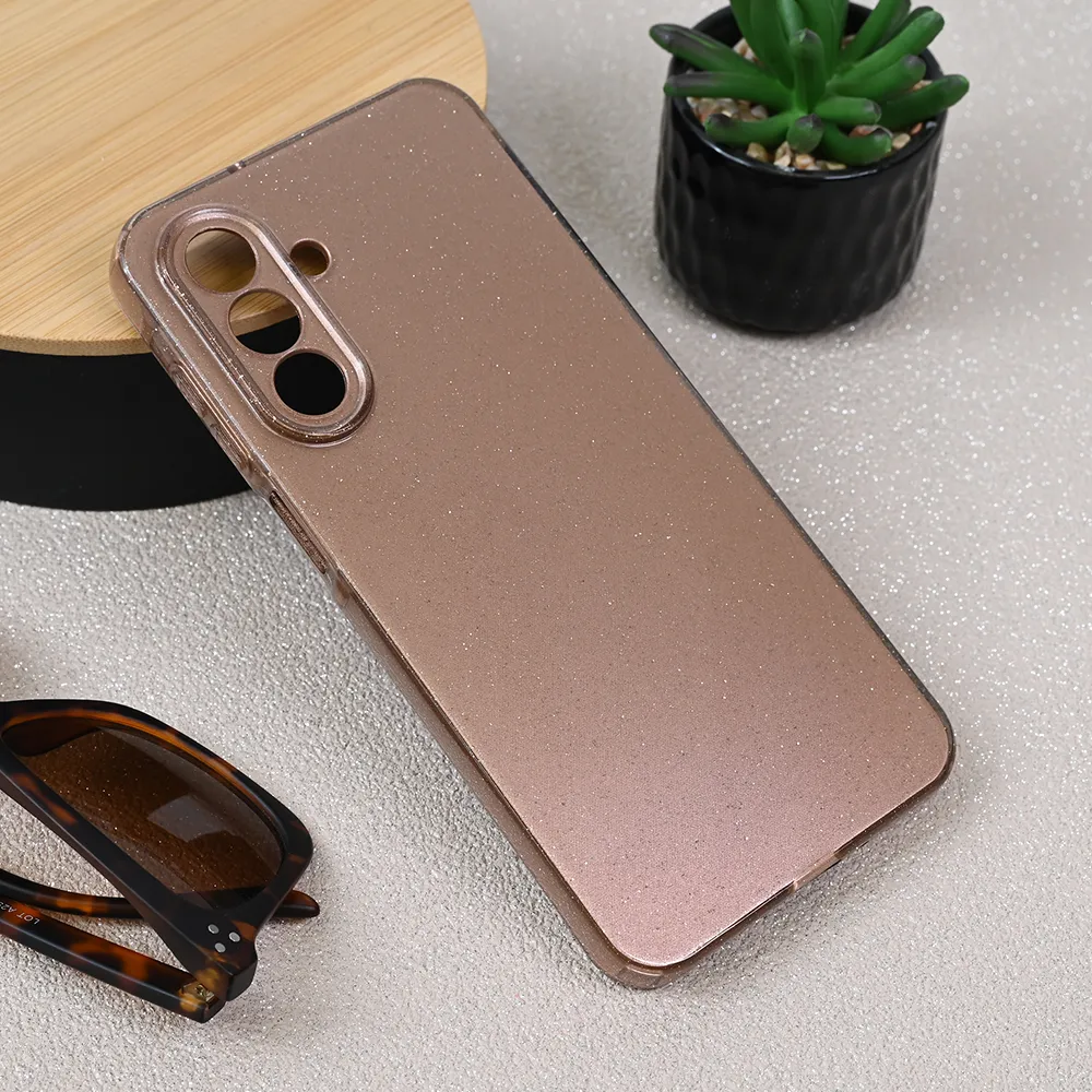 Maska za Samsung Galaxy A26 5G Sparkle Dust roze zlatna