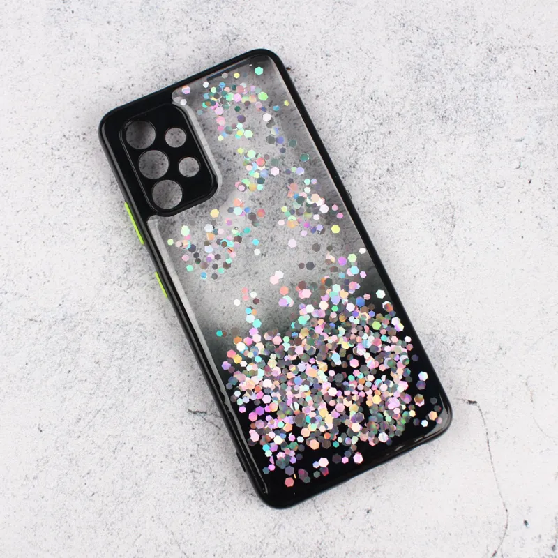 Maska za Samsung Galaxy A32 4G (EU) Frame Glitter crna