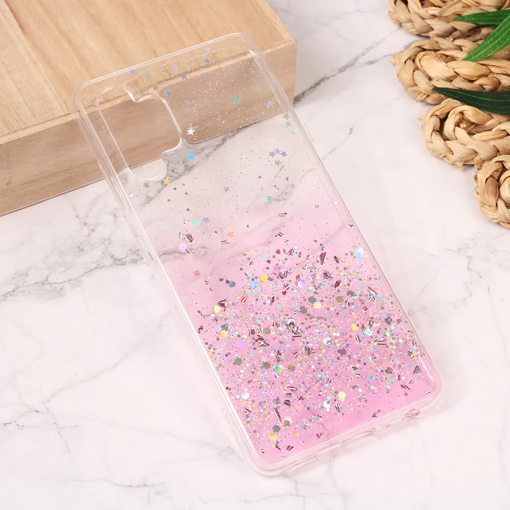Maska za Samsung A325F Galaxy A32 4G (EU) roze Silikonska Glitter