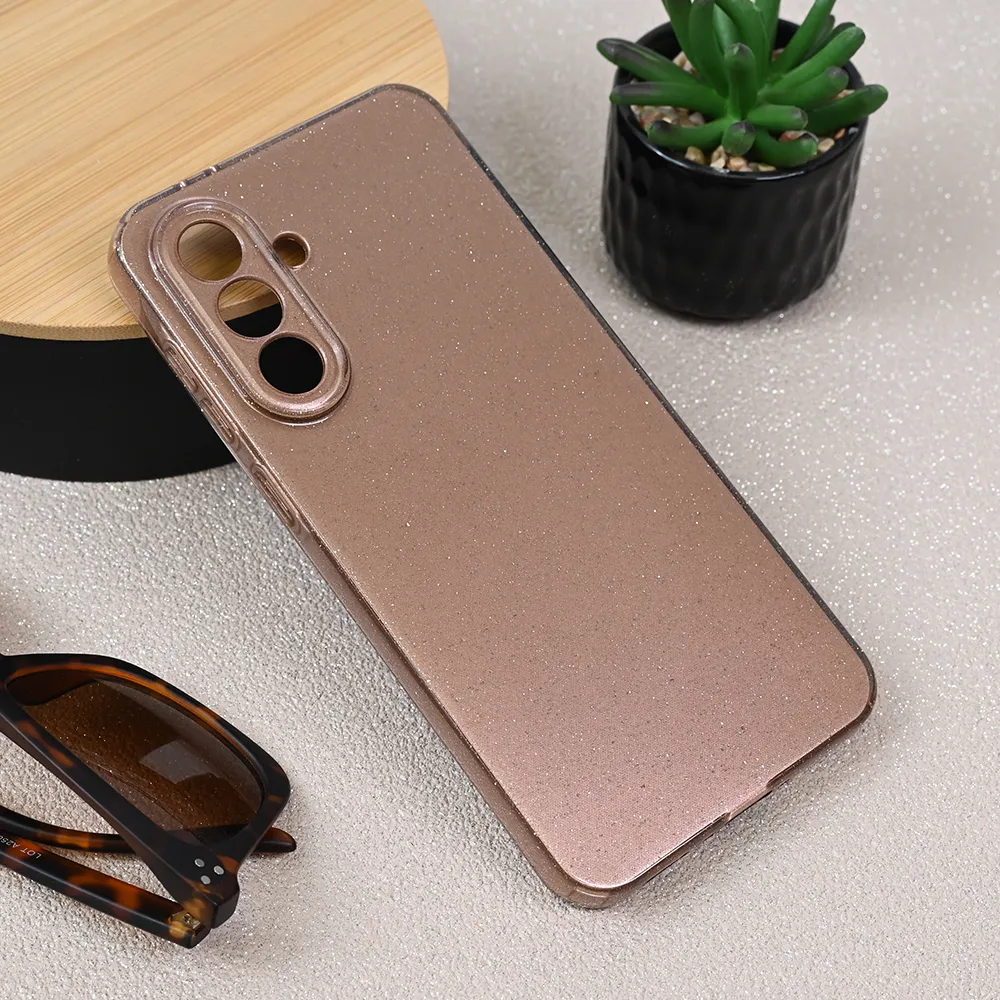 Maska za Samsung Galaxy A36 5G Sparkle Dust roze zlatna