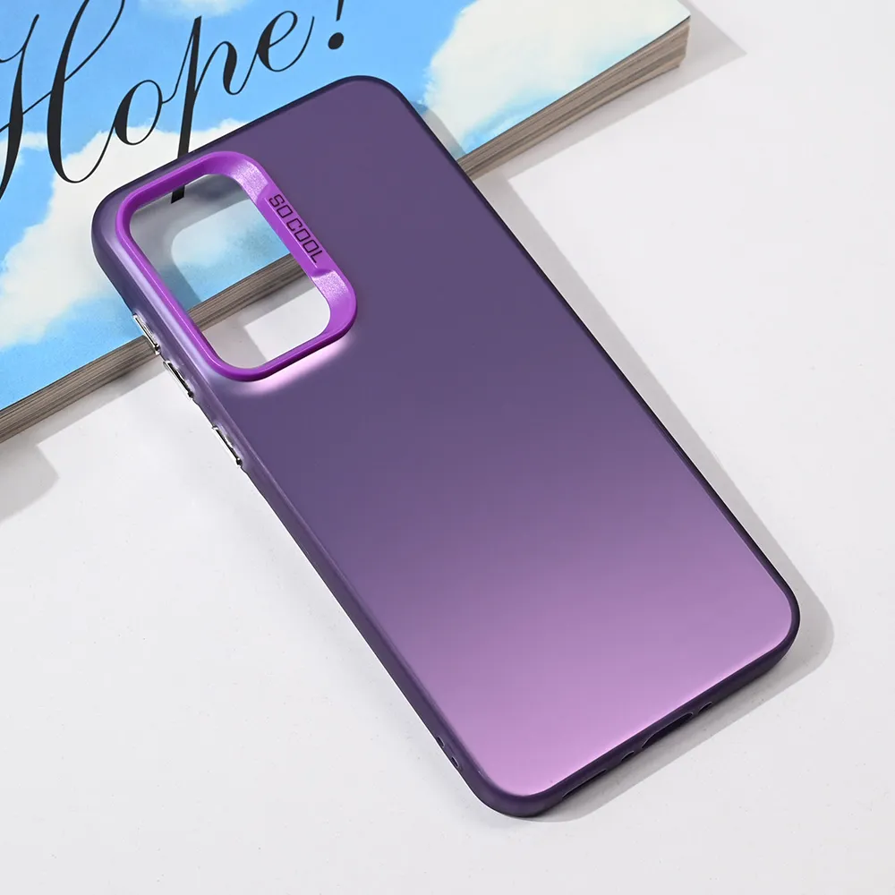 Maska za Samsung Galaxy A36 Clear ljubičasta