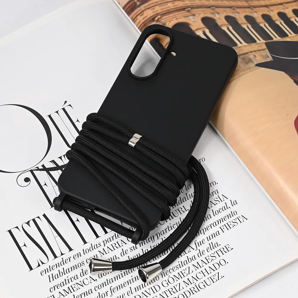 Maska za Samsung Galaxy A56 Crossbody crna
