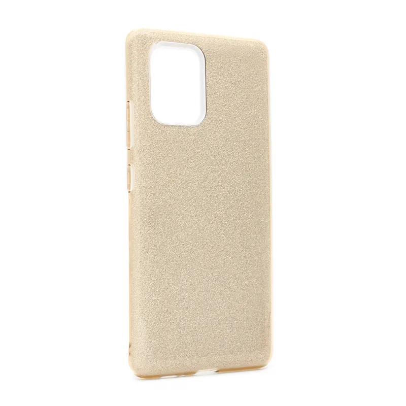 Maska za Samsung Galaxy A91/S10 Lite Crystal Dust zlatna