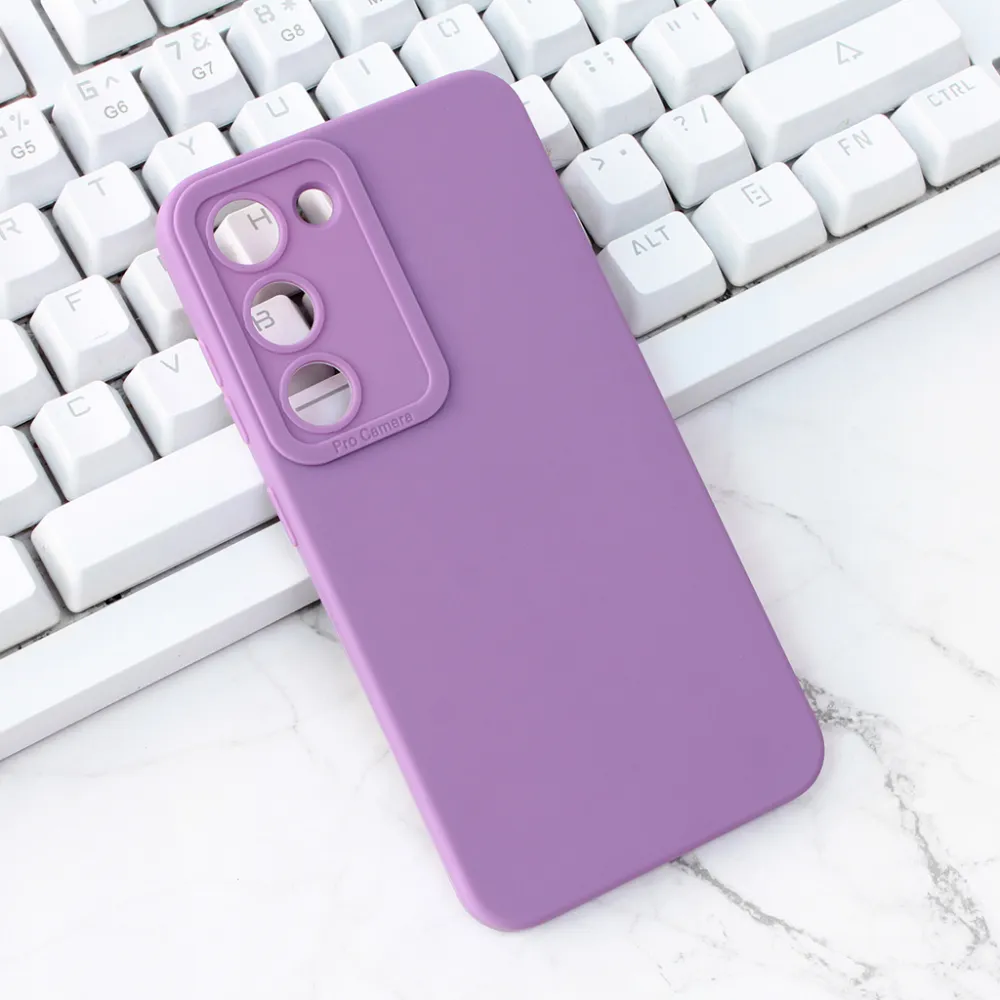 Maska za Samsung Galaxy S23 5G Silikon Pro Camera ljubičasta