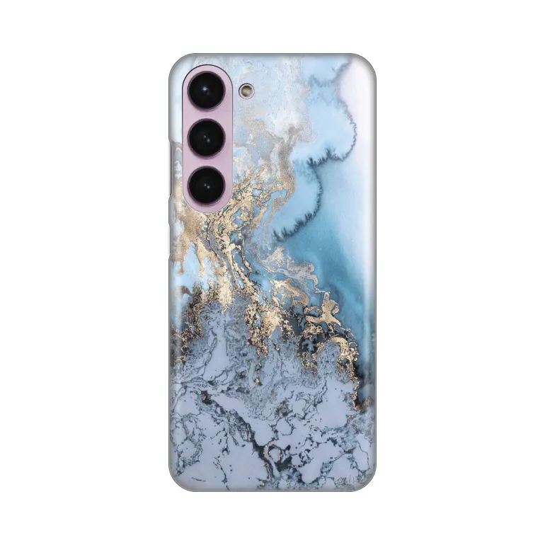 Maska za Samsung Galaxy S23 Plus Blue Gold Marble Silikonska Print