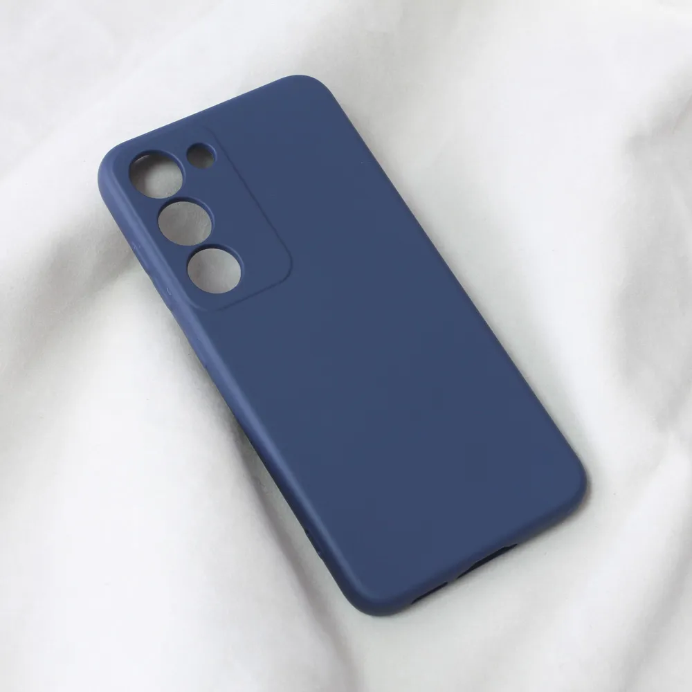 Maska za Samsung Galaxy S23 Teracell Soft Velvet tamno plava