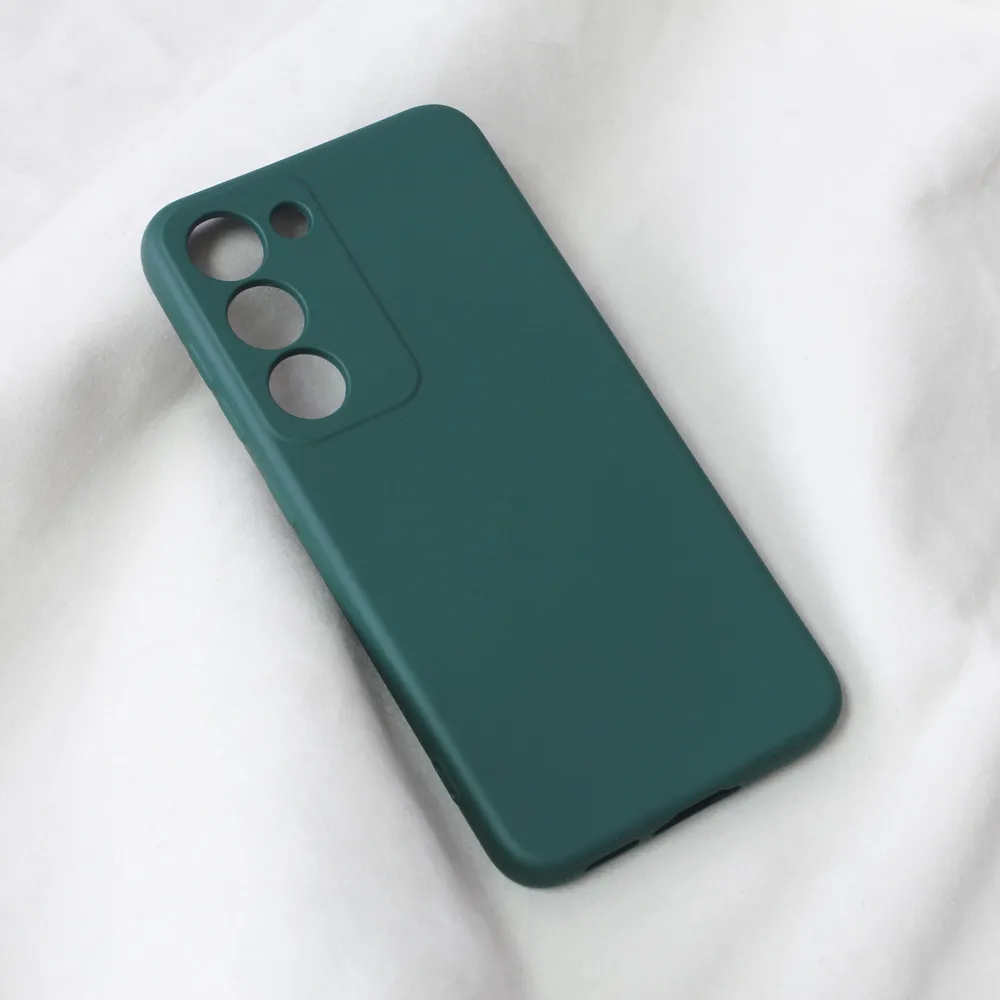 Maska za Samsung Galaxy S23 Teracell Soft Velvet tamno zelena