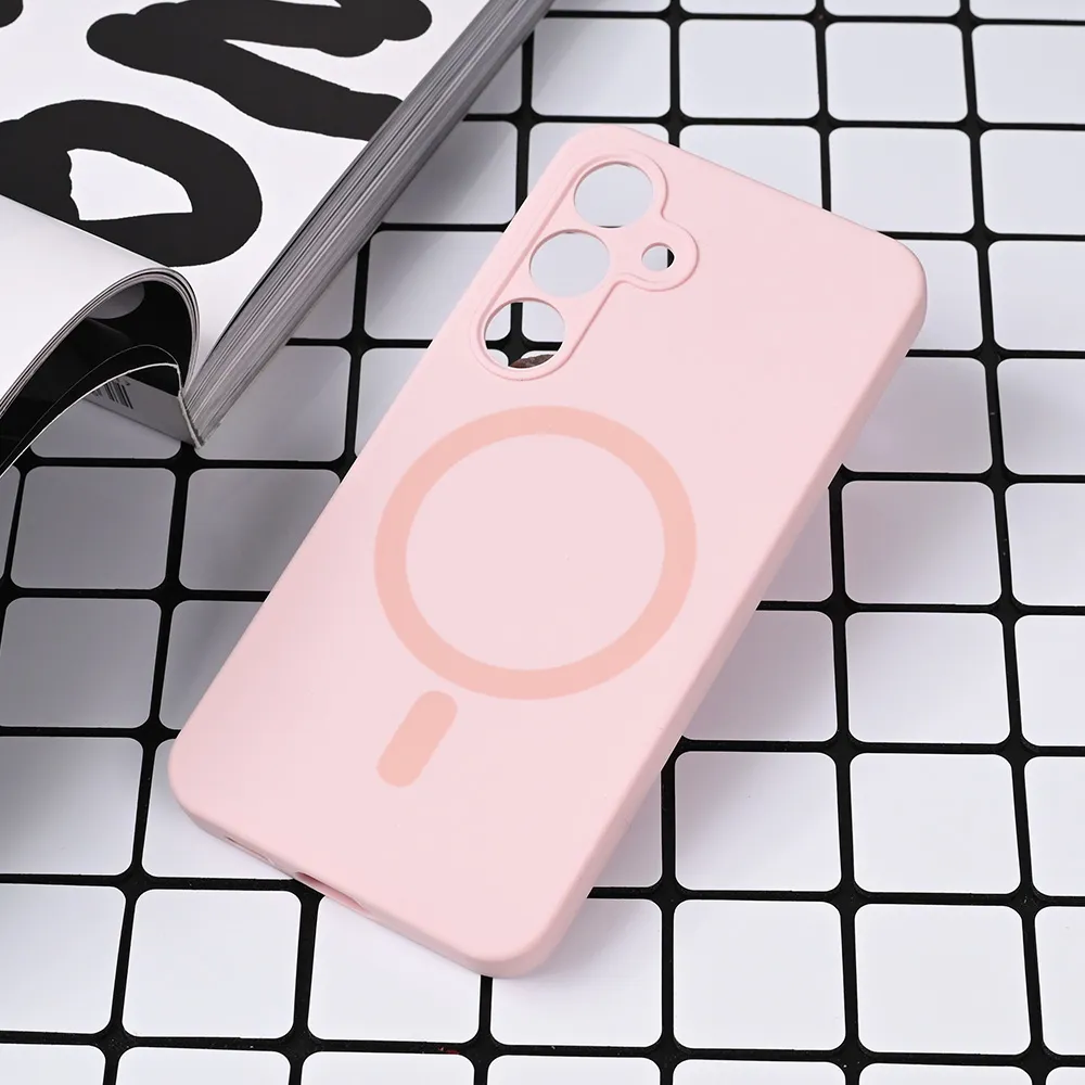 Maska za Samsung Galaxy S24 Magsafe Pure color roze