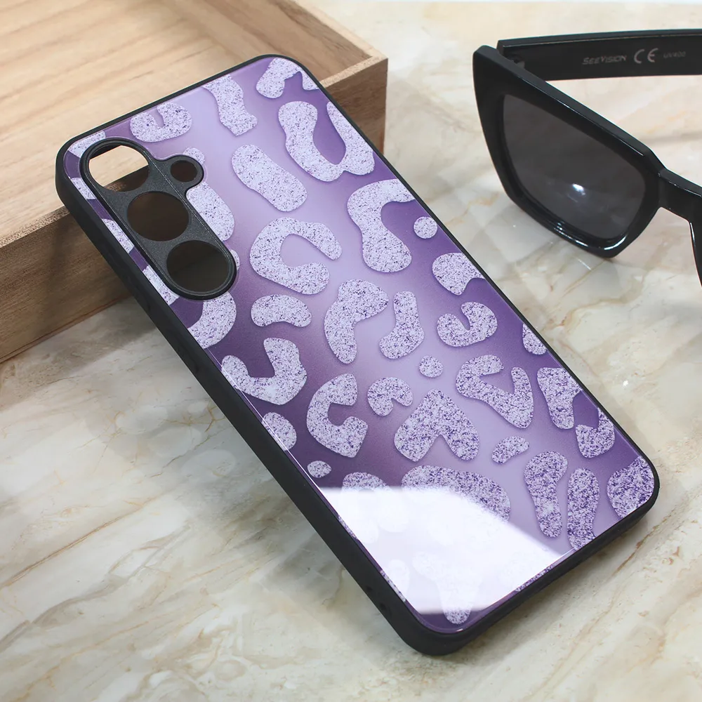 Maska za Samsung Galaxy S24 Plus Shiny glass ljubičasta