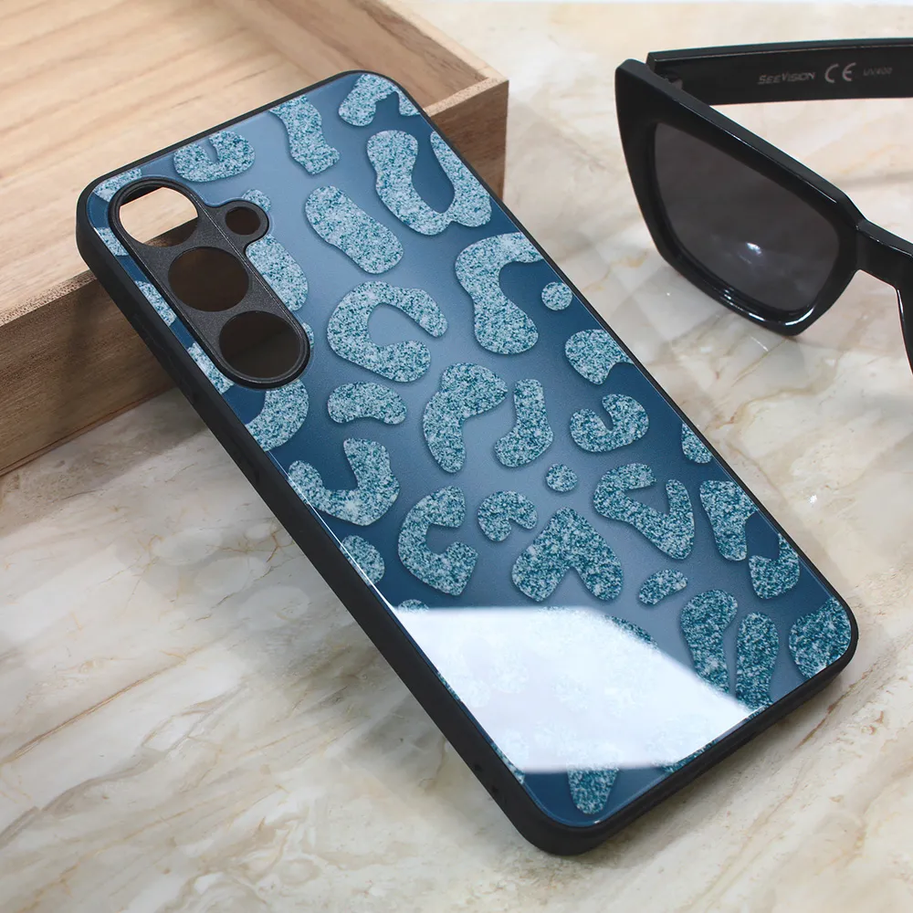 Maska za Samsung Galaxy S24 Plus Shiny glass plava
