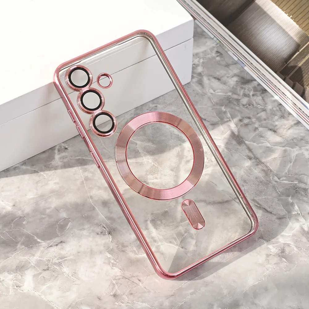 Maska za Samsung Galaxy S25 Magsafe Lux roze
