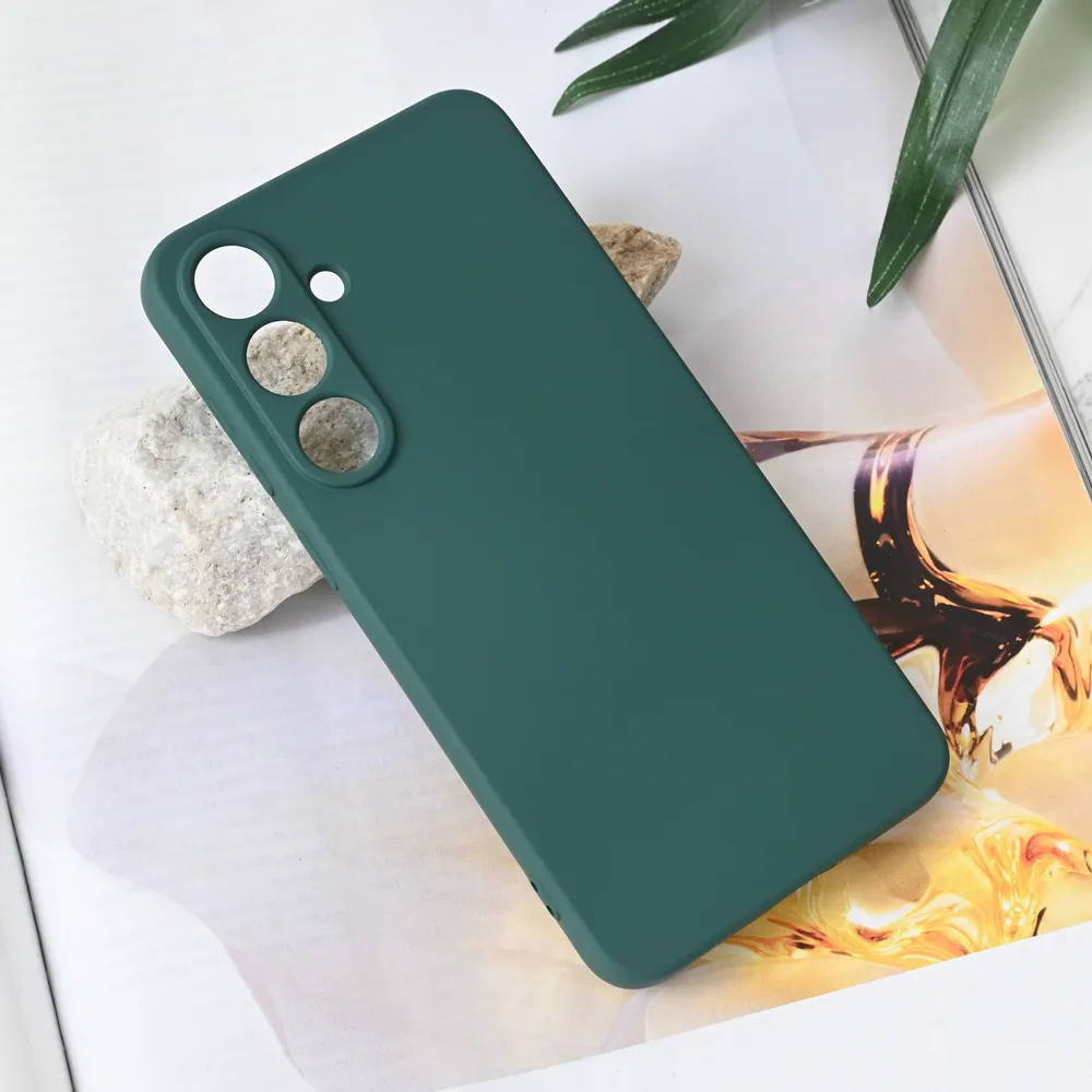 Maska za Samsung Galaxy S25 Plus Teracell Soft Velvet tamno zelena