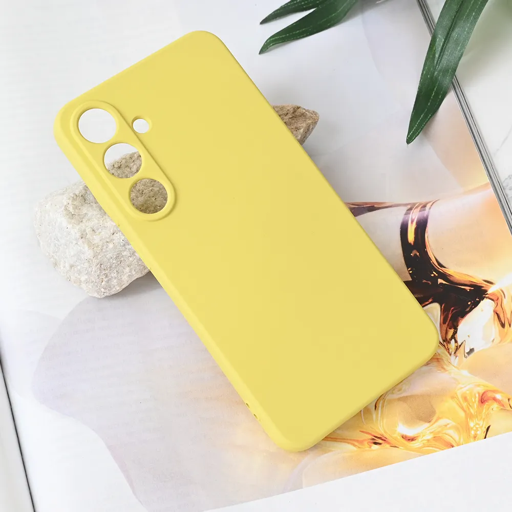 Maska za Samsung Galaxy S25 Plus Teracell Soft Velvet žuta