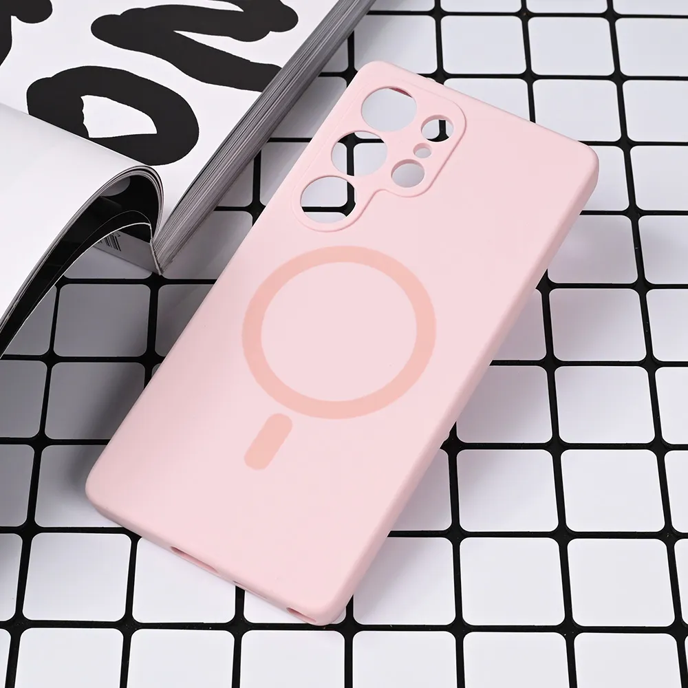 Maska za Samsung Galaxy S25 Ultra Magsafe Pure color roze