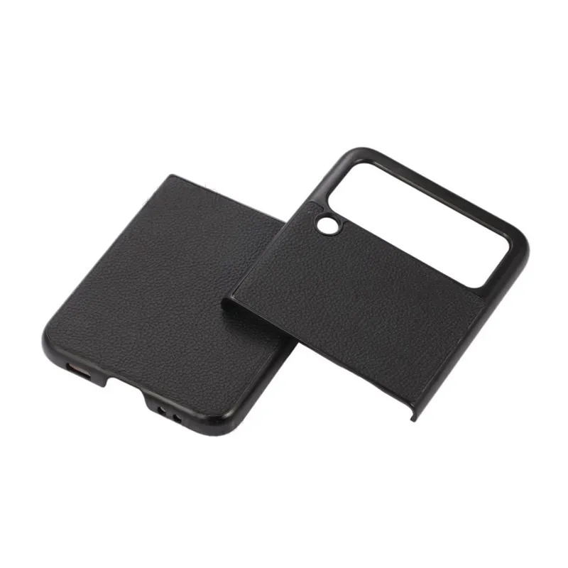 Maska za Samsung Galaxy Z Flip 4 Leather crna