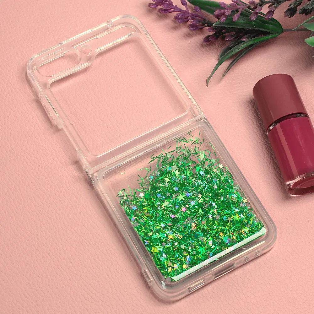 Maska za Samsung Galaxy Z Flip 5 5G Glitter zelena